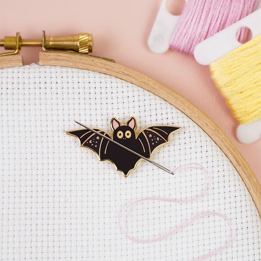 Caterpillar Cross Stitch Bat Magnetic Needle Minder - for Cross
