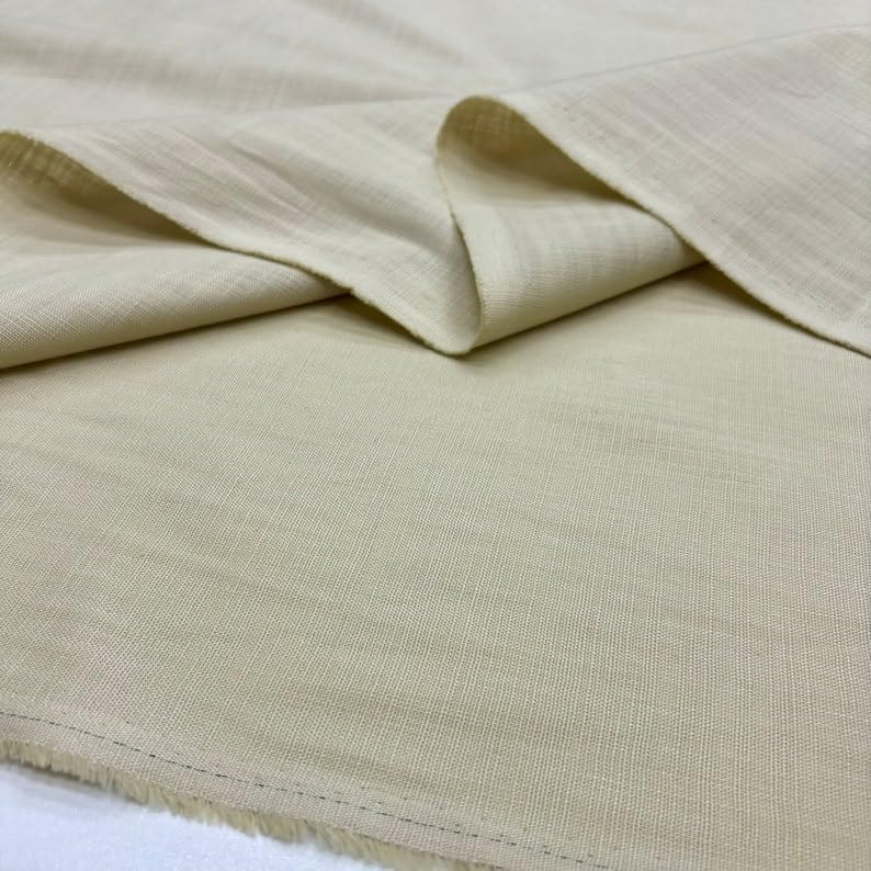 100% Natural Undyed Linen Fabric, Fabric for Dress-Shirt-Blouse-Skirt