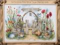 Flowers and Bird 11ct Counted Cross Stitch Kits Color Printed Stamped
