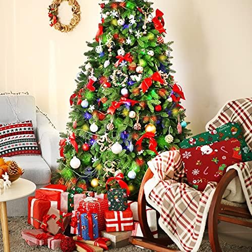 Tatuo 16 Pcs Christmas Fabric Bundle, Cotton Quilting, 16 x 20 in