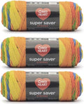 Bulk Buy - Red Heart Super Saver Rainbow Yarn - 3 Pack of 141g/5oz