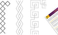 Quilting Stencils for Machine and Hand Quilting - Set of 3 Quilt