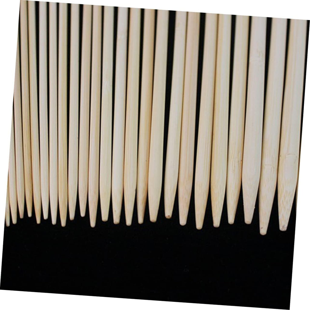 36 Piece Single Pointed Knitting Needles for Beginners, Khaki Plastic