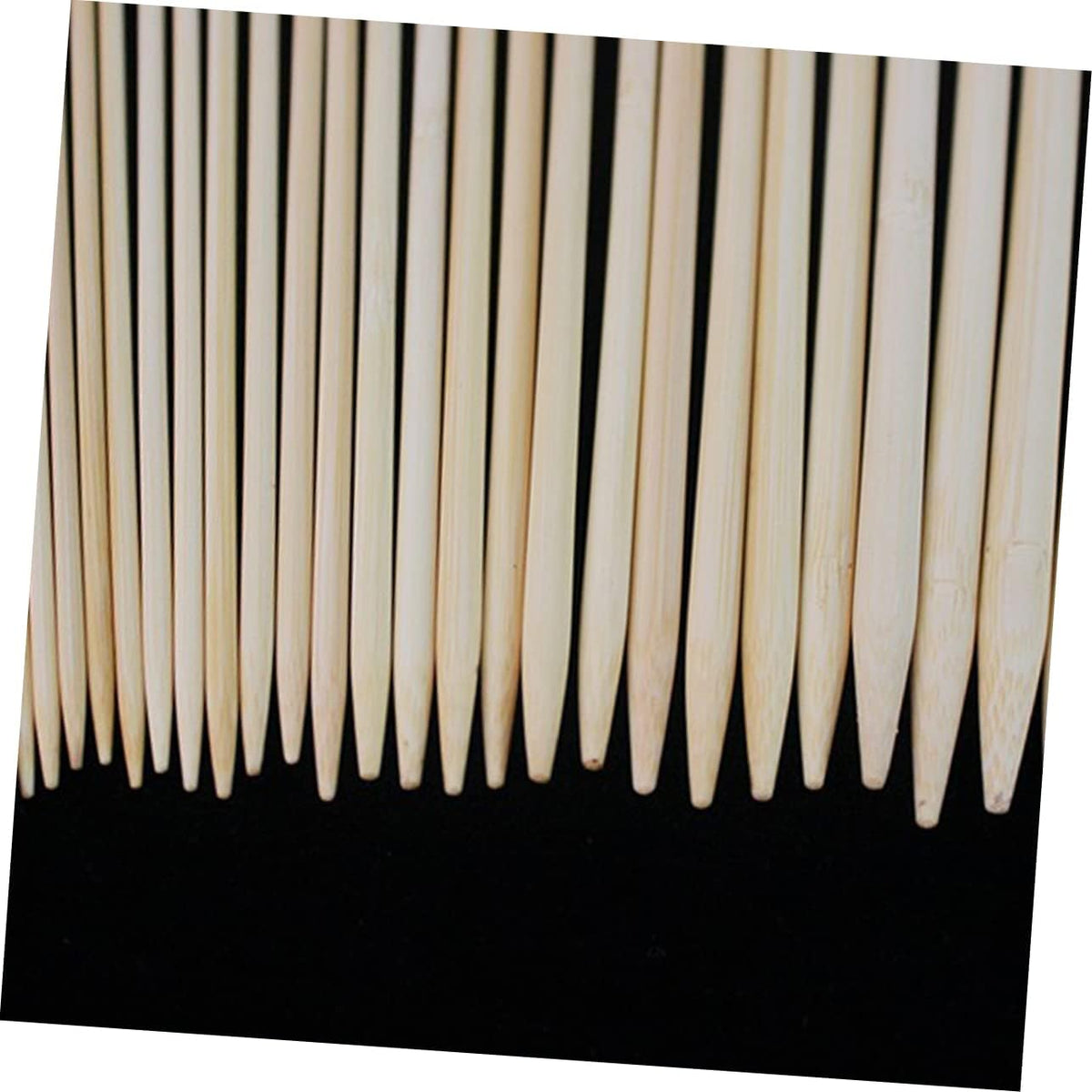 36 Piece Single Pointed Knitting Needles for Beginners, Khaki Plastic
