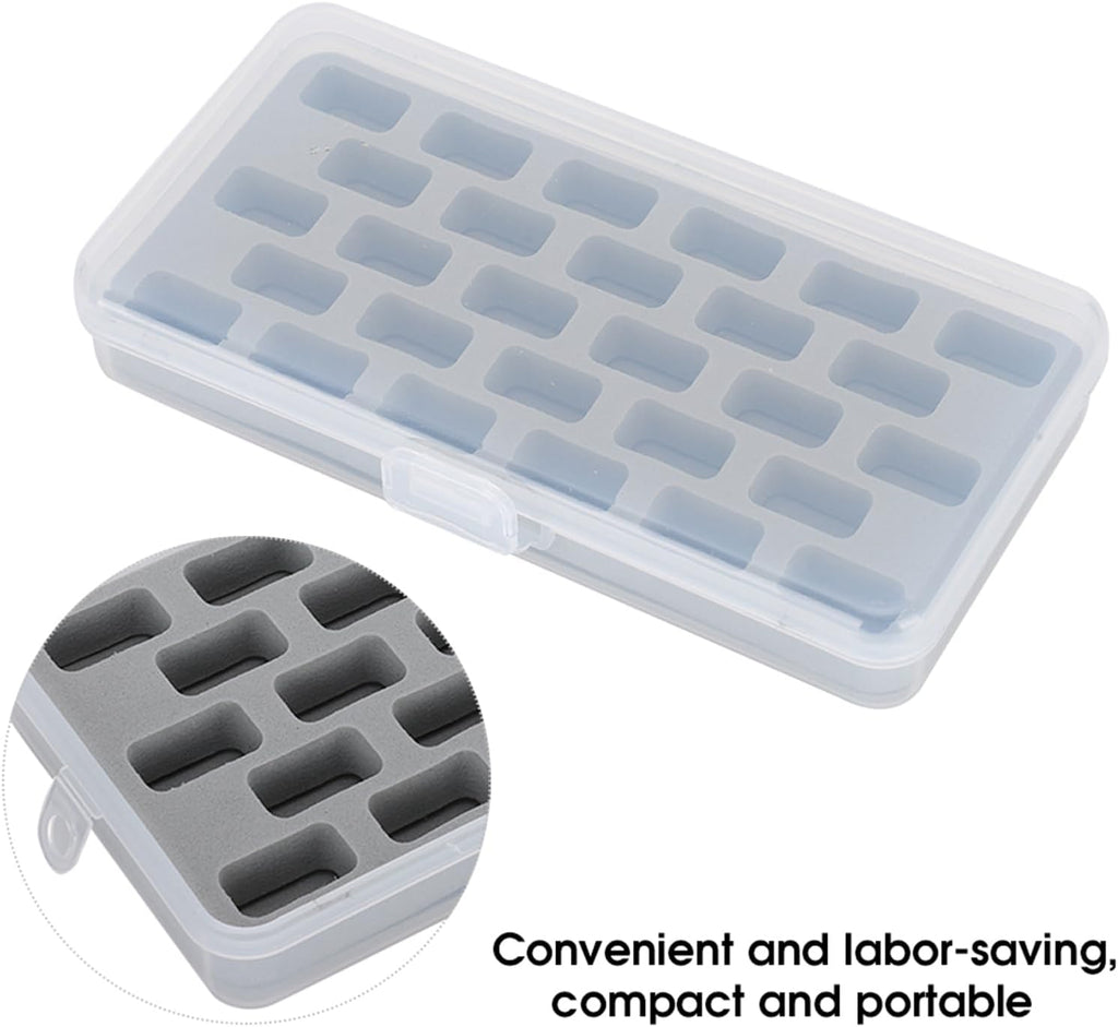 Bobbin Case, 28 Slots Empty Bobbins Spools Box Thread Organizer
