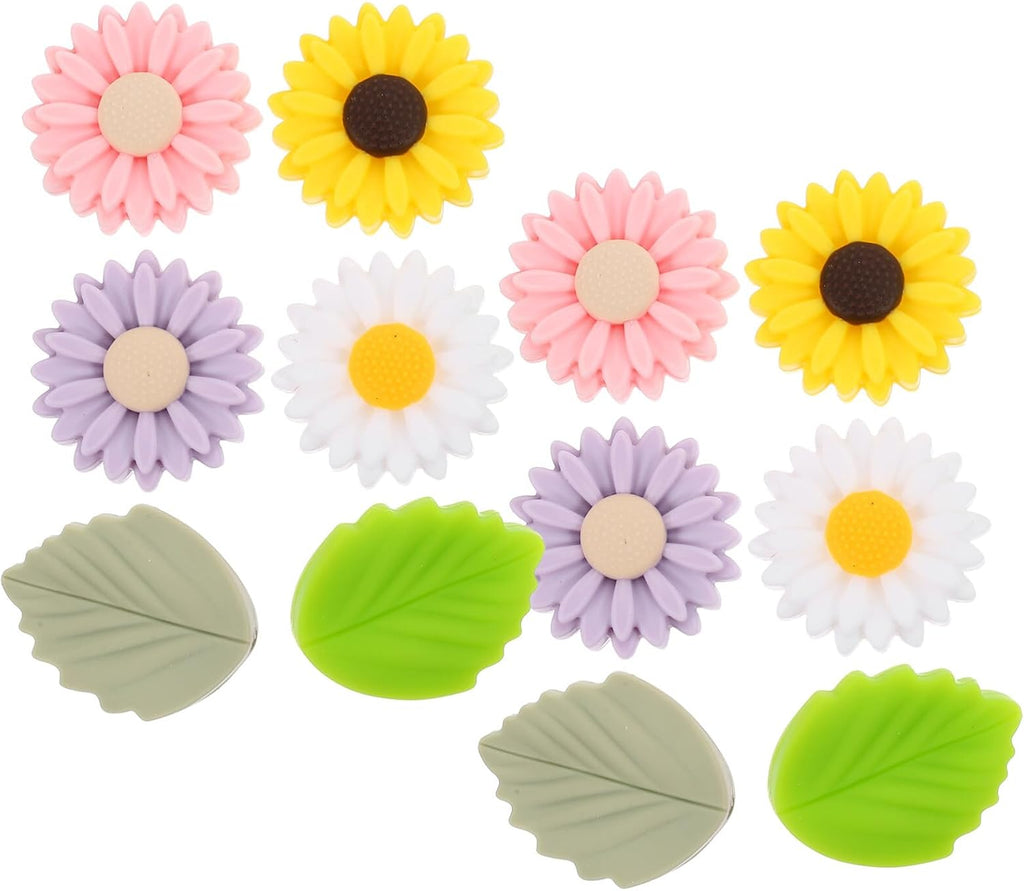 12pcs Colorful Knitting Needle Stoppers Silicone Needle Point