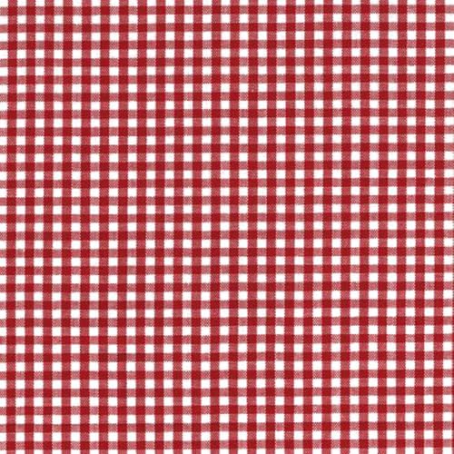 Robert Kaufman 1/8" Crimson Red Carolina Gingham Fabric - by the Yard