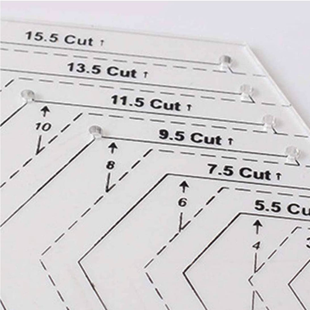Quilting Rulers Patchwork Templates Transparent Triangle Hexagon