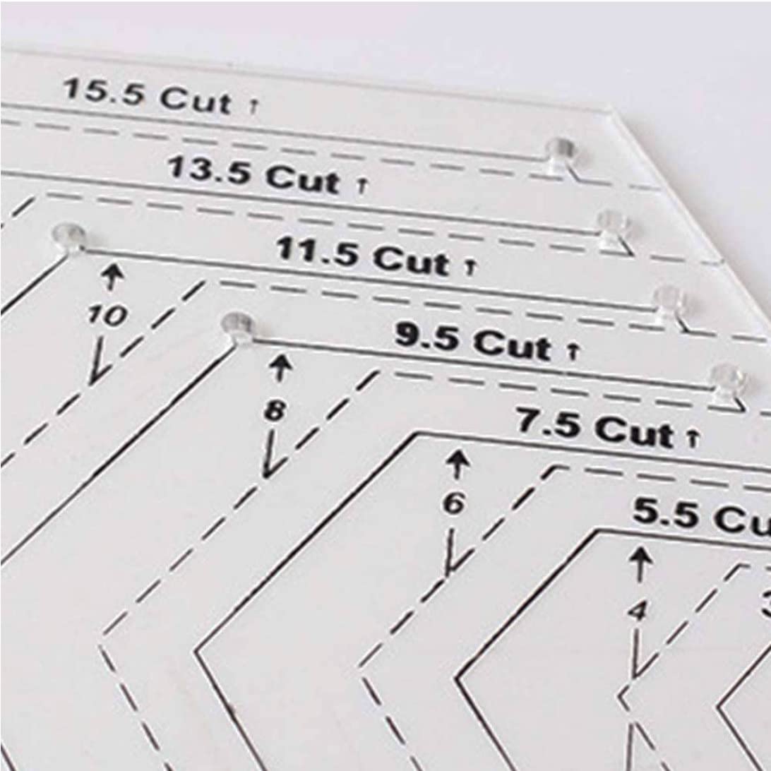 Quilting Rulers Patchwork Templates Transparent Triangle Hexagon