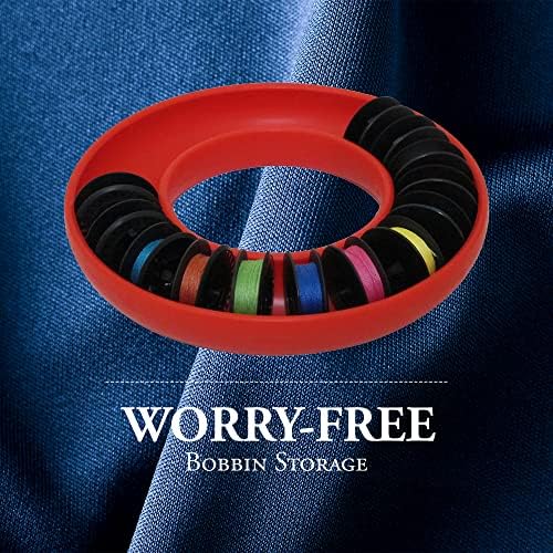 Bobbin Organizer – Holds 20+ Bobbins – Flexible Plastic Holder for