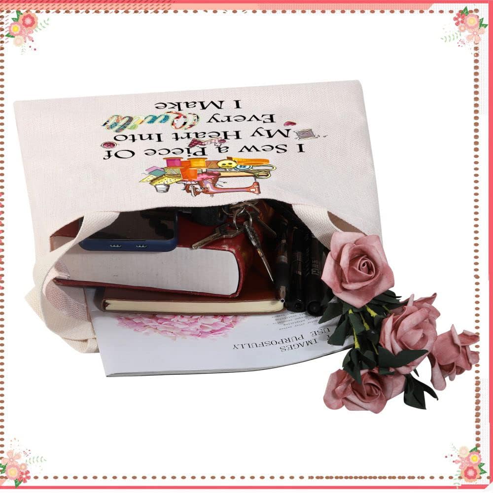 JYTAPP Quilter Gift Tote Bag - Sewing Accessories Bag For Quilter