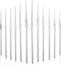 Veemoon 3 Sets Lace Crochet Hook Set, 12 Stainless Steel Needles