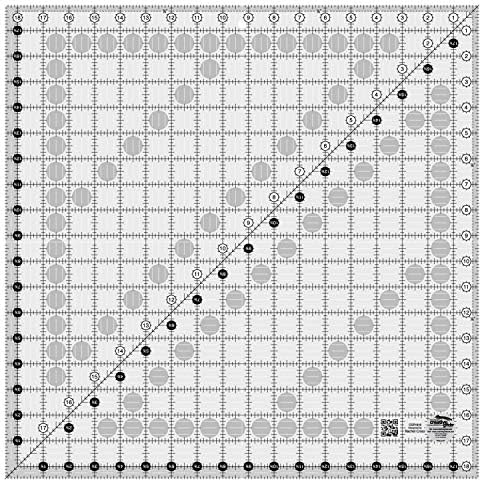 Creative Grids Quilt Ruler 18-1/2in x 18-1/2in Square – CGR1818 – Made
