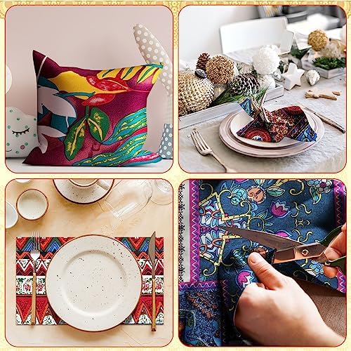 Mixweer 40 Pcs 10 x 10 Inch African Cotton Fabric Square Bulk for