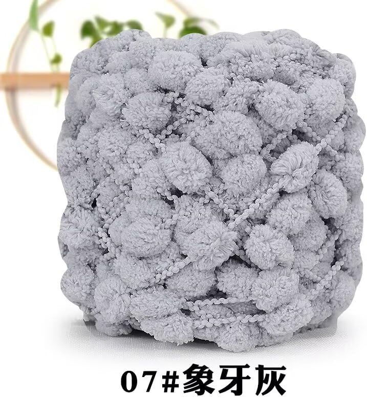 100g Polyester Ball Yarn, Soft Knitting Wool, Solid Color, Craft Yarn