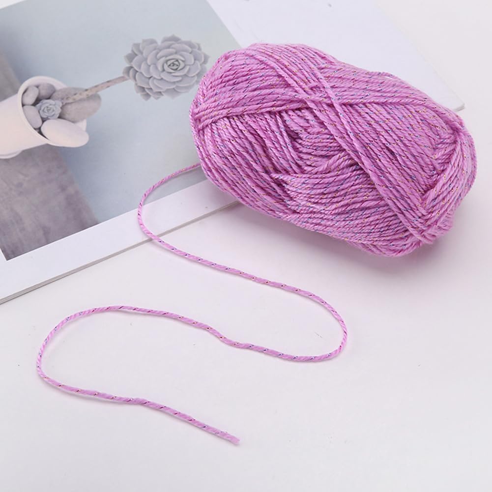 50g x 3 Skeins Acrylic Yarn for Crocheting & Hand Knitting 4 Strand
