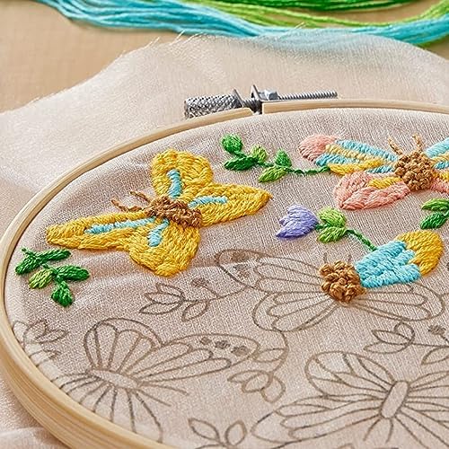Essentials By Leisure Arts Wood Embroidery Hoop 9" Bamboo - Wooden