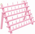 Mandala Crafts 60 Spool Pink Thread Rack Sewing Embroidery Thread