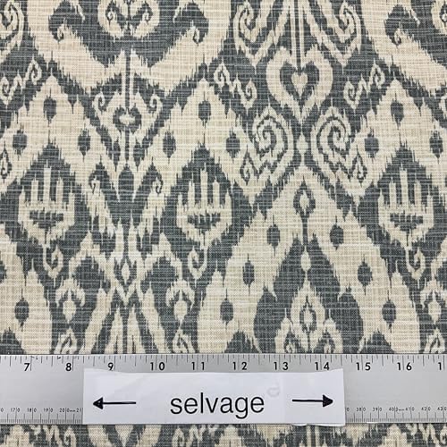 Ashmore in Pebble | Outdoor Waterproof Upholstery Fabric | Ikat