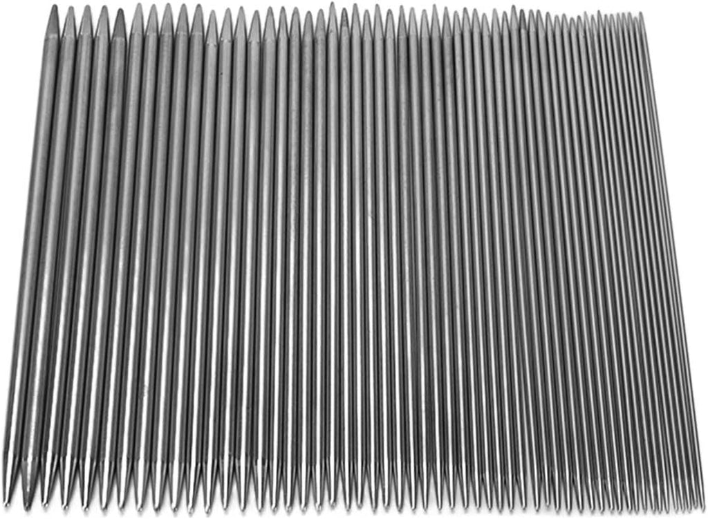 WALFRONT Double Pointed Knitting Needles Set, 55pc 2-6mm Stainless