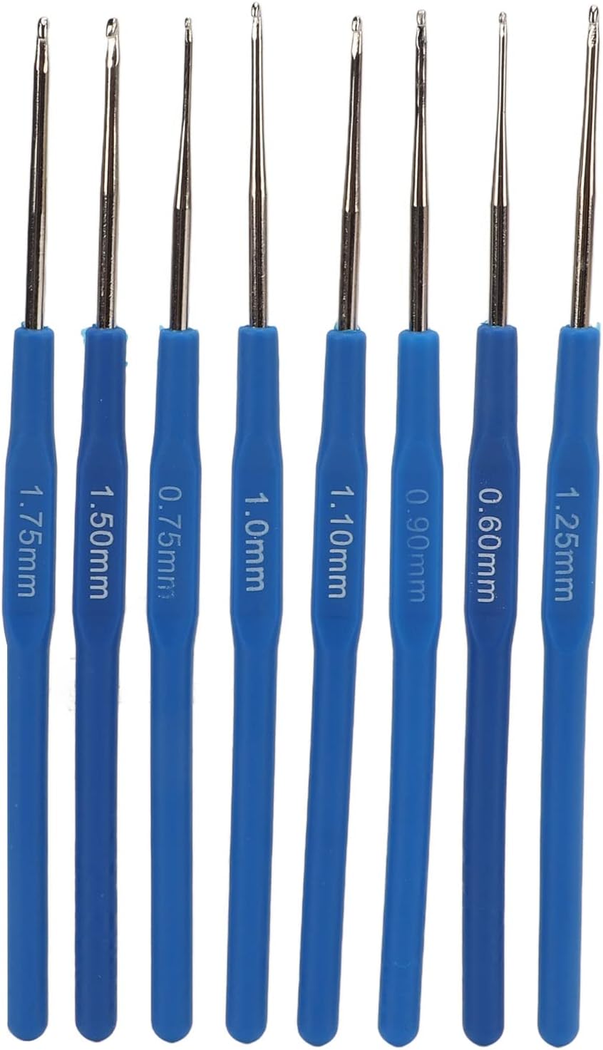 8 Pieces of Crochet Hooks DIY Yarn Weave Tools, Small Sizes 0.6mm to
