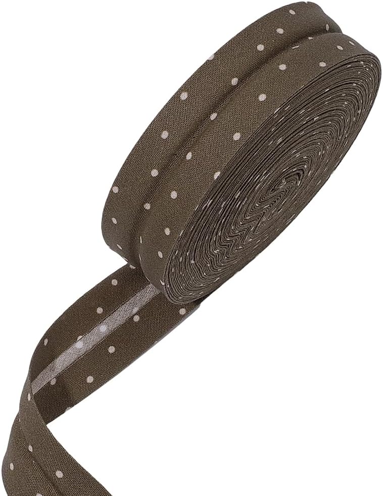 PH PandaHall 10.9 Yards Dot Double Fold Bias Tape 0.79" Wide Cotton