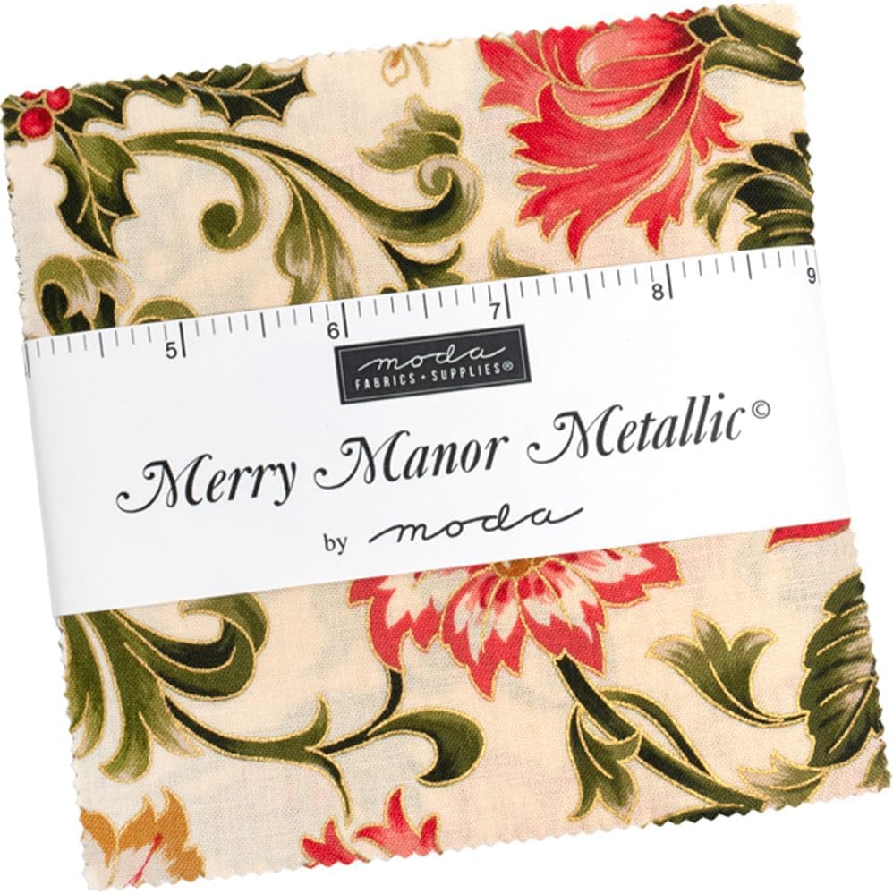 Moda Merry Manor Charm Pack 5-inch Precut Fabric Quilt Squares
