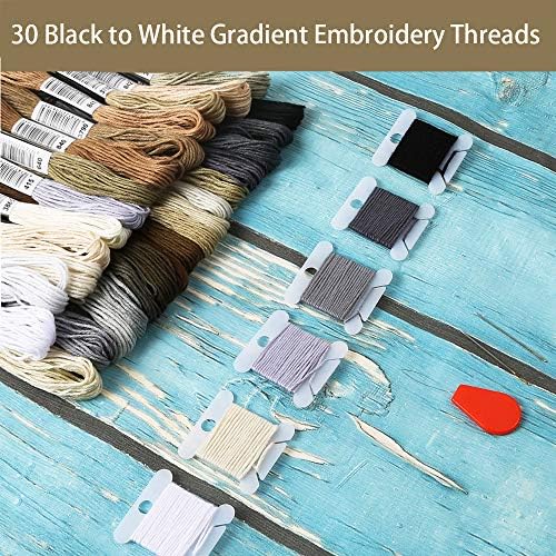 Pllieay 30 Skeins Friendship Bracelets Floss, Cross Stitch Threads
