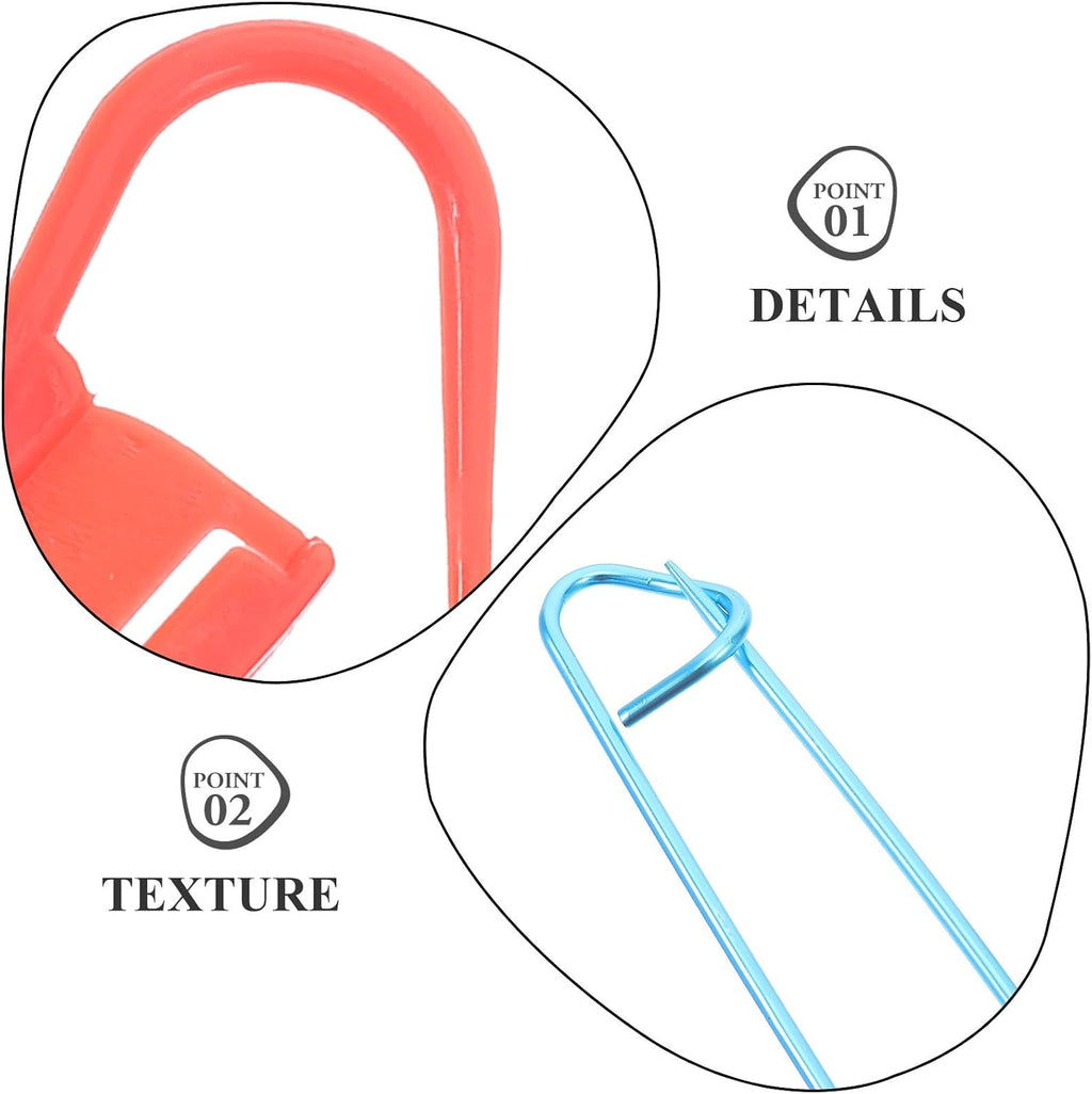 Crochet Stitch Markers Locking Clip Pins, Knitting Holders Set