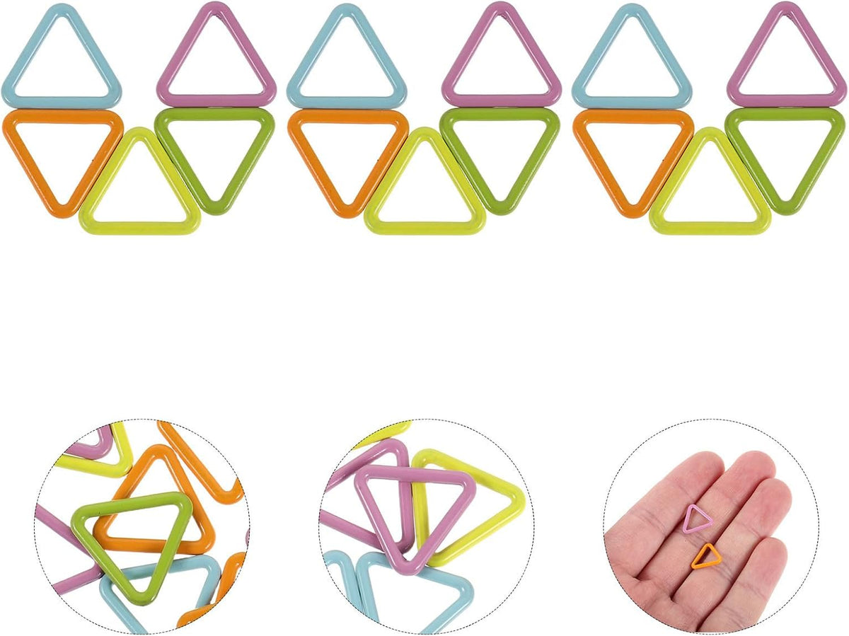 30Pcs Triangle Metal Stitch Markers for Knitters and Crocheters