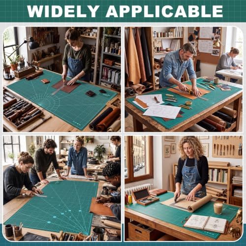 Pangda 1 Pcs 24 x 48 in Large Self Healing Cutting Mat for Sewing