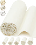 FIVEIZERO 100% Cotton Muslin Fabric by The Yard,59in x 3yd Cream