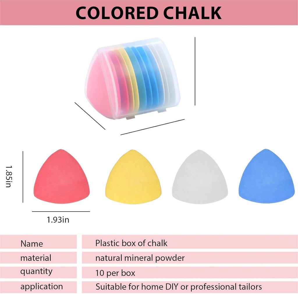 Mangpung Sewing Kit with Clips, Pins & Tailor Chalk in Clear Organizer