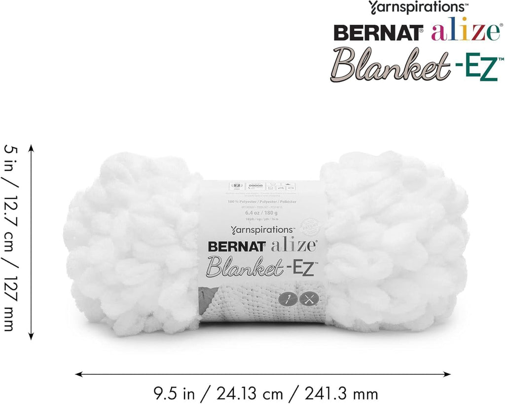 Bernat Alize Blanket-EZ Yarn, Denim Blues