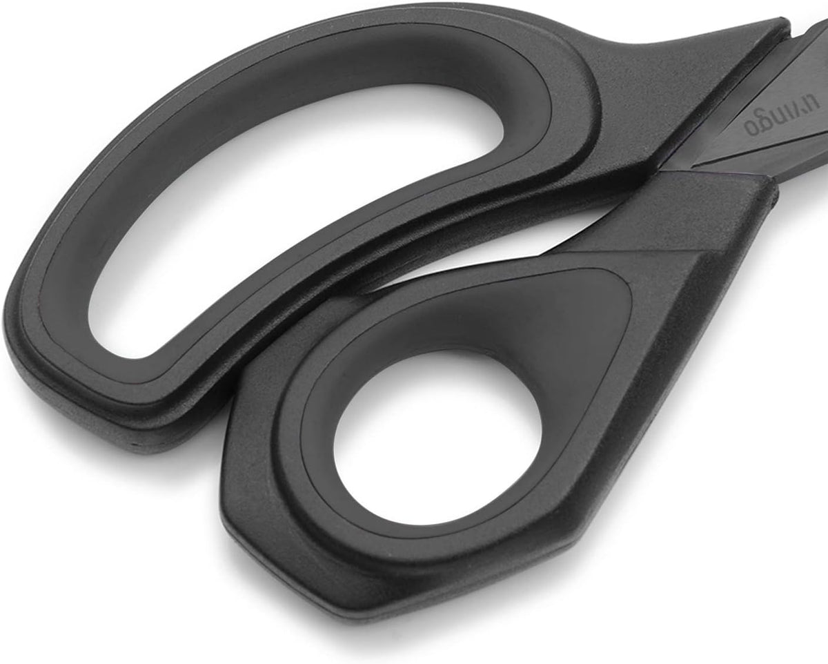 LIVINGO Fabric Scissors 9.5" Heavy Duty Tailor Shears Black