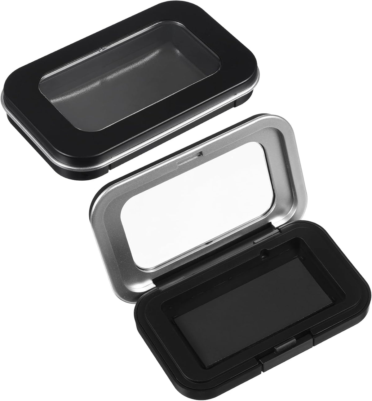 2Pcs Magnetic Needle Holder, Magnetic Needle Case with Clear Lid