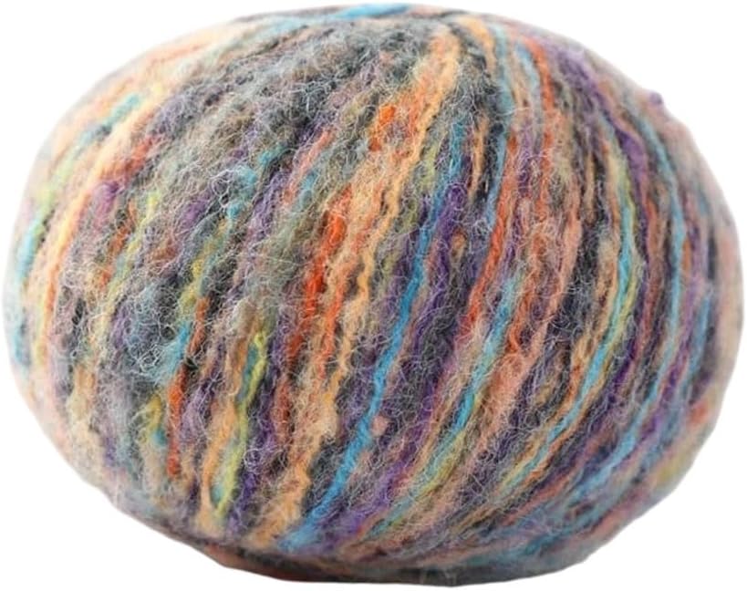 300G 6-Piece Gradient Wool Acrylic Blend Yarn For Knitting And Crochet