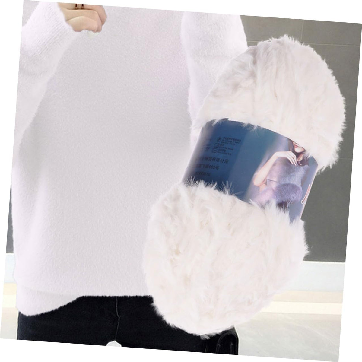 Xmas Supple Crocheting Yarn White Polyester for Knitting and Crochet