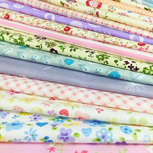 flic-flac Quilting Fabric Squares 100% Cotton Precut Quilt Sewing