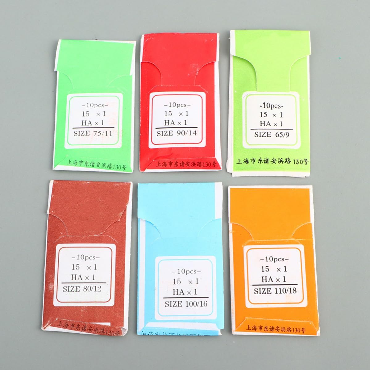 60 Pcs Sewing Machine Needles 18 Alloy Assorted Sizes 9 11 12 14 16