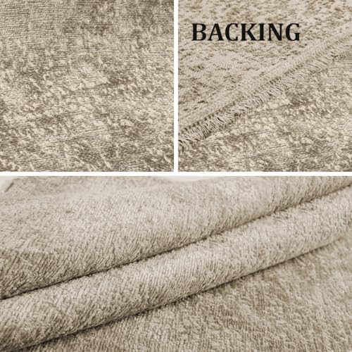 Foamma Hutton Jacquard Solid Upholstery Fabric by The Yard – 56" Wide
