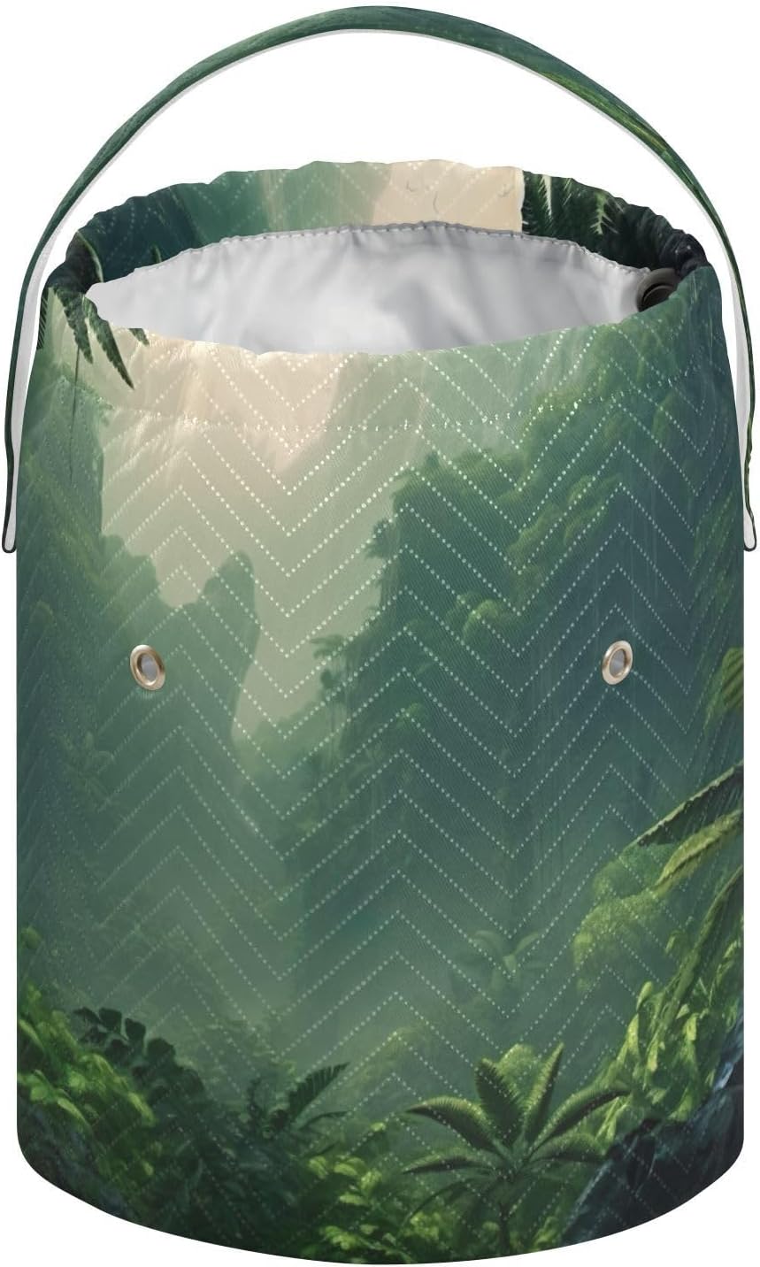 YETTASBIN Tropical Landscape Yarn Storage Bag, Large Crochet Knitting