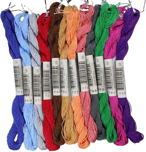 KCS 328 Yards(300 Meters) Mercerized Pearl Cotton Crochet Needlepoint
