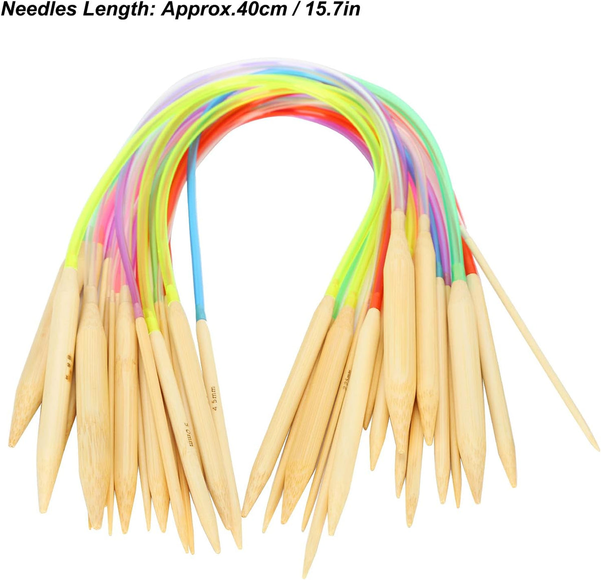 18PCS Circular Knitting Needles Set, Double Pointed Knitting Needles