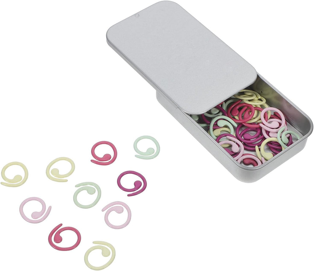 50Pcs Metal Knitting Stitch Markers with Storage Box