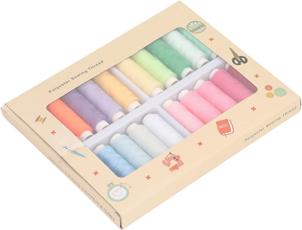 Zopsc 20 Colors Polyester Sewing Thread Kit 328ft Spools (20 Colors