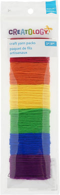 Creatology Primary Colors Yarn Pack - 6 Assorted Colors of Acrylic
