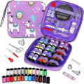 SDREYKUF Sewing Kit DIY Tool Set Camel Needle Multifunctional Line Box