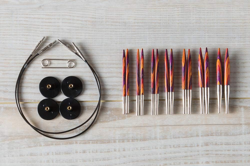 Knit Picks Radiant Wood Short Interchangeable Knitting Needles Set US
