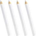 4PCS Fabric Pencils for Sewing, White, 8.75 cm